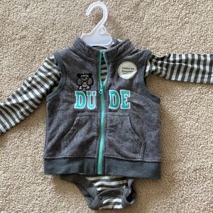 FREE 🟠w/ $35 purch NWT George Baby vest / onsie set